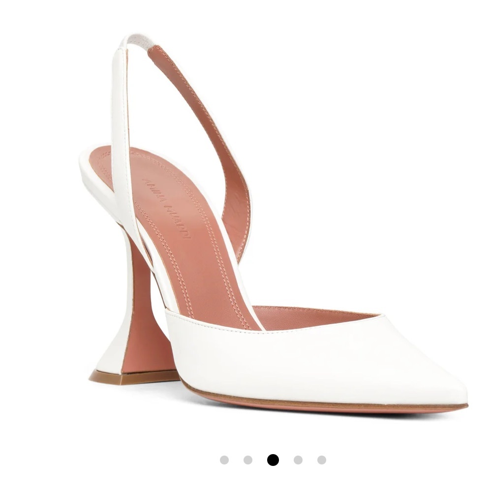 Amina Muaddi Holli 95  Slingback Leather Pumps size 37